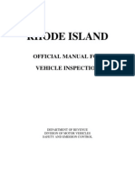 Official Manual Motor Vehicle Inspections