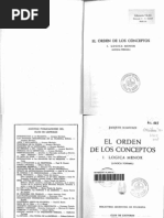 Maritain. El Orden de Los Conceptos