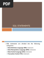 SQL Statements