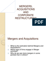 Mergers, Acquisitions AND Corporate Restructuring