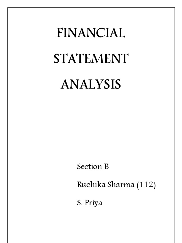 Financial Statement Analysis | PDF | Corporate Governance | Equity ...