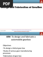 Design and Fabrication of GearBox