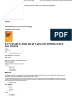 Taylor & Francis Online - Diffuse and Global Solar Radiation Correlations For Jordan - International Journal of Solar Energy - Volume 10, Issue 3-4