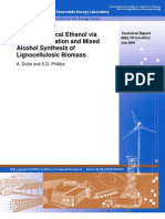 Thermochemical Ethanol Via Direct Gasification and Mixed Alcohol Synthesis of Lignocellulosic Biomass