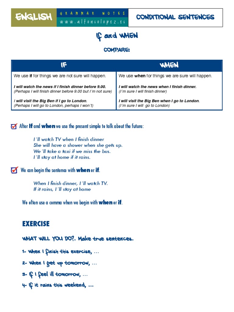 Conditionals When If | PDF | Semiotics | Communication