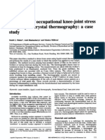Evaluation of occupational knee-joint stress
using liquid crystal thermography