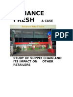Market Research on RELIANCE FRESH and Impact on Other Retailers[1]