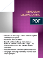 Kehidupan Seksual Lansia