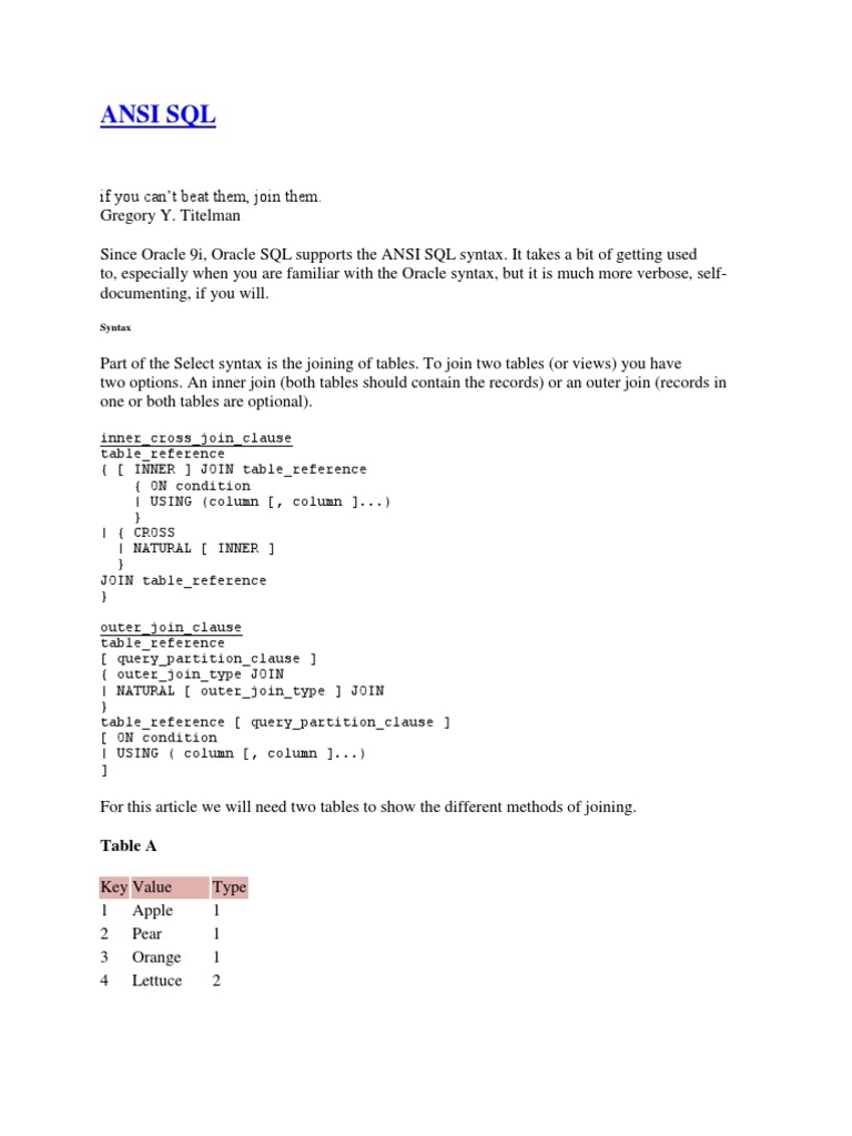Oracle join syntax (+)