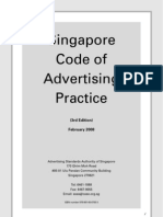 Code of Advertising Singapore PDF