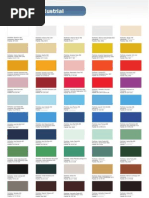 TABELA DE CORES E CÓDIGOS - PERFORTEX