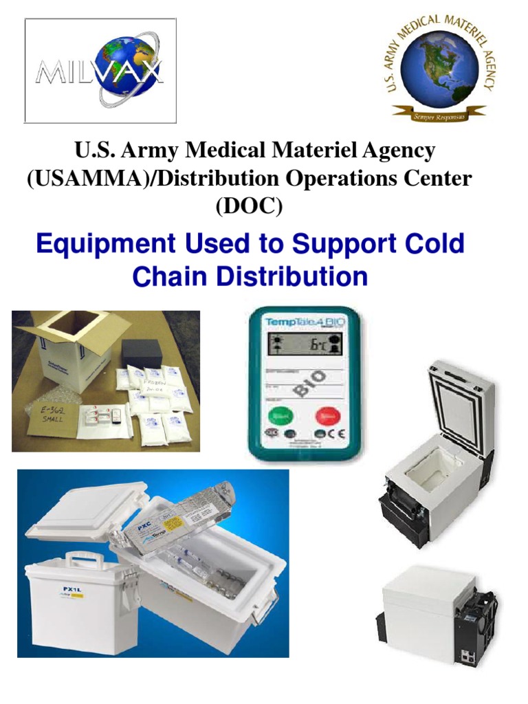 Equipment Used in Support of Cold Chain Distribution1 | PDF | Battery ...