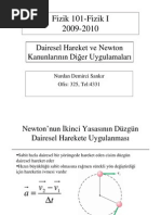 Dairesel Hareket Ve Newton Kanunlarinin Uyg