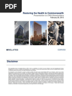 Related Companies' presentation on Commonwealth REIT