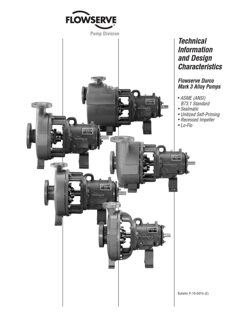 Technical Information and Design Characteristicmark III Pump