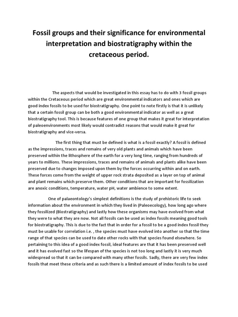 Here is your short essay on Fossils