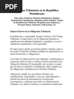 Sistema Tributario en La República Dominicana