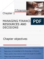 Sources of Finance: Managing Financial Resources and Decisions