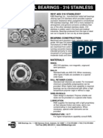 Radial Ball Bearings - 316 Stainless