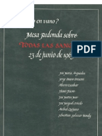 Arguedas Jose Maria y Otros ¿He Vivido en Vano Mesa Redonda Sobre Todas Las Sangres 23 de Junio de 1965