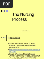 The Nursing Process: Dr. Abdalkarim Radwan