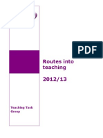 Routes into Teaching 2012/2013