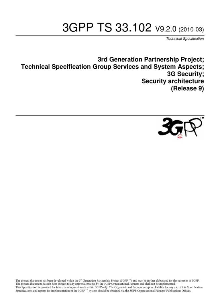 3gpp ts 33 102 security architecture pdf pdf 3 gpp subscriber