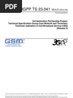 3GPP - TS 23.041 - Cell Broadcasting Service CBS PDF