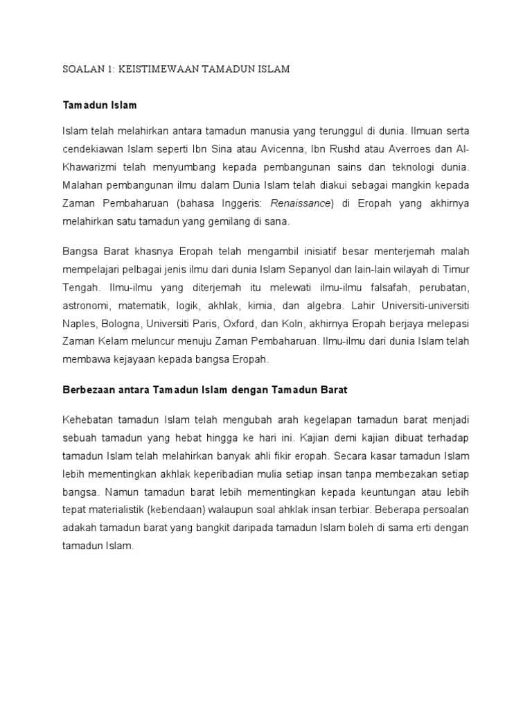 Tugasan Tamadun Islam Pdf