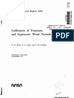 Calibration Transonic and Supersonic Tunnels: Contractor