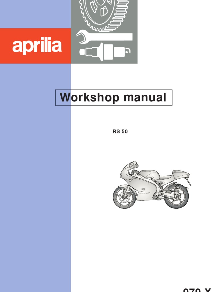 2000 Aprilia Rs50 Engine Am6 Workshop Repair Manual