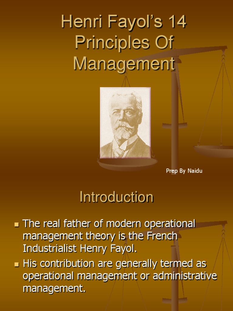 Fayol's Administrative Management | PDF | Employment | Factors Of ...