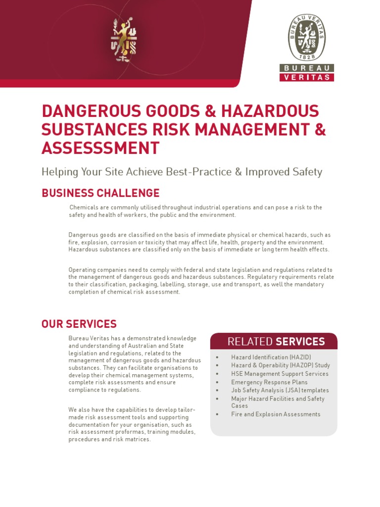 Dangerous Goods RISK 1210 PDF Dangerous Goods Safety