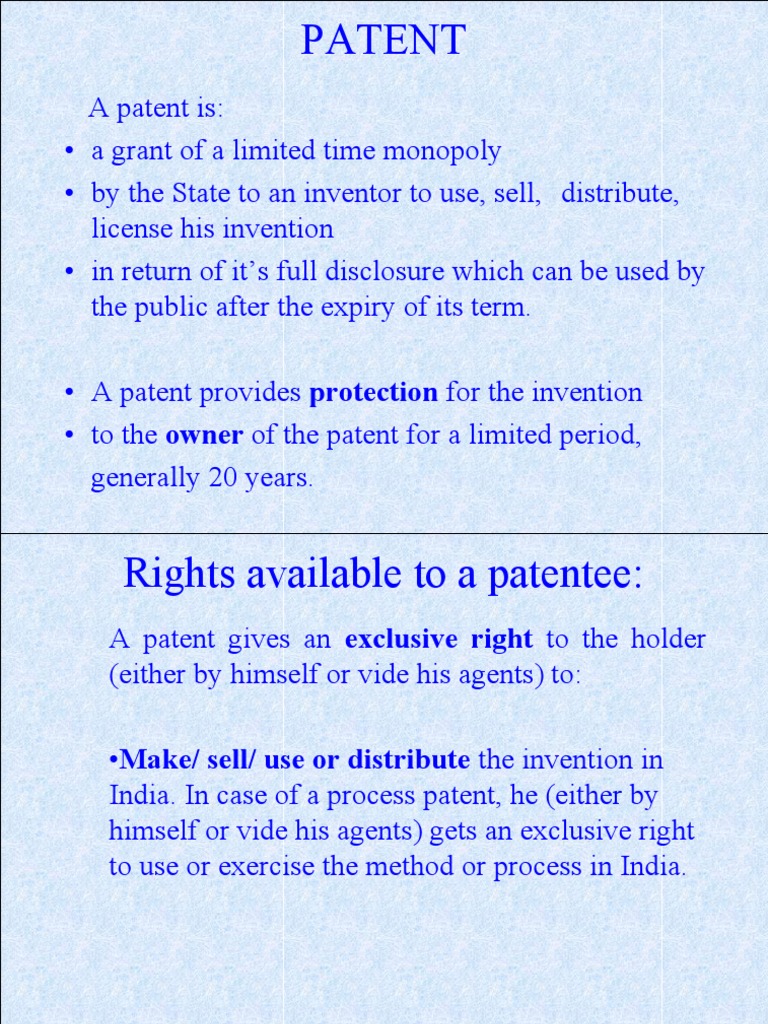 Patent act 1970 | Patent Application | Patent
