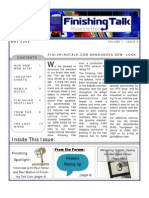 Finishing Talk Newsletter - May 2008