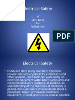 Electrical Safety: BY Chris Lacey and Robert Jude