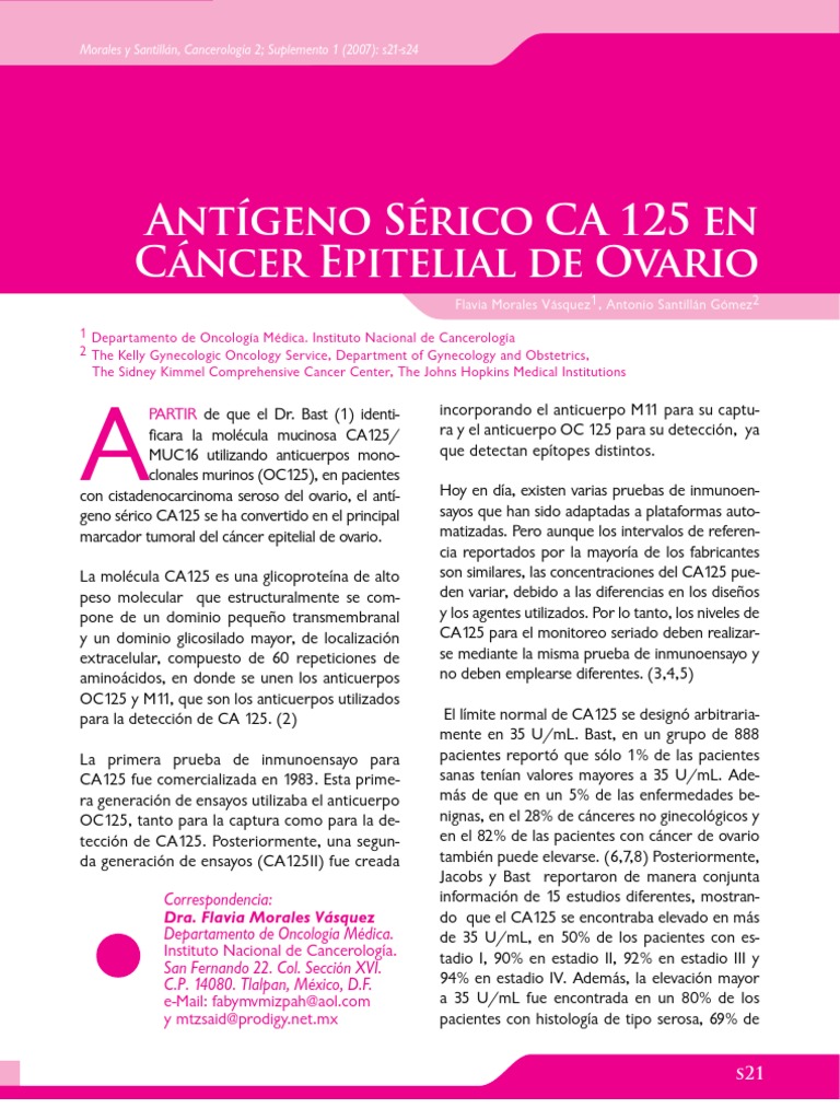 Ca 125 | PDF