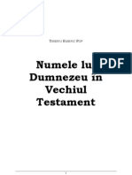 Numele Lui Dumnezeu in Vechiul Testament