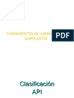 Lubricantes, Clasificacion API-SAE