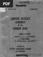 Company Officer's Handbook of the German Army