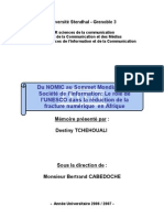 Le rôle de l'Unesco dans la réduction de la fracture numérique (Mai 2007)