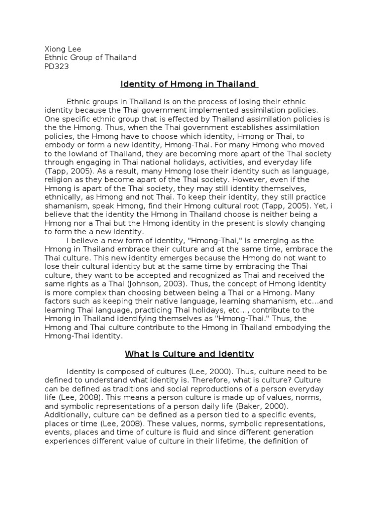 EGT Paper | PDF | Hmong People | Thailand