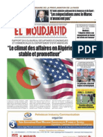 "Le Climat Des Affaires en Algérie Stable Et Prometteur": "Les Négociations Avec Le Maroc N'avancent Pas"