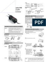 Sensor fibra óptica RGB manual