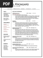 RESUME_Randall Krongard