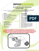 Download Hybrid Racing 8th Gen CAI Install Guide by Hybrid Racing SN127437797 doc pdf