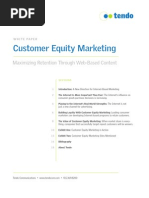 Download Customer Equity Marketing by designeducation SN127443 doc pdf
