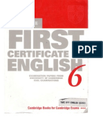 FCE 6 Past Papers Old Version W Key