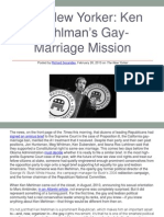 Kenneth Mehlman's Gay-Marriage Mission