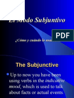El Modo Subjuntivo